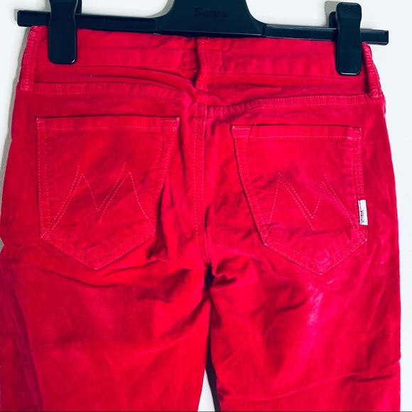 MOTHER Bunny The Looker Velvet Skinny Pants - Picture 9 of 13